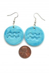 Aquarius Ceramic Earrings
